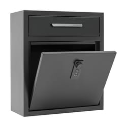 secureguard wall mounted mailbox with combination lock