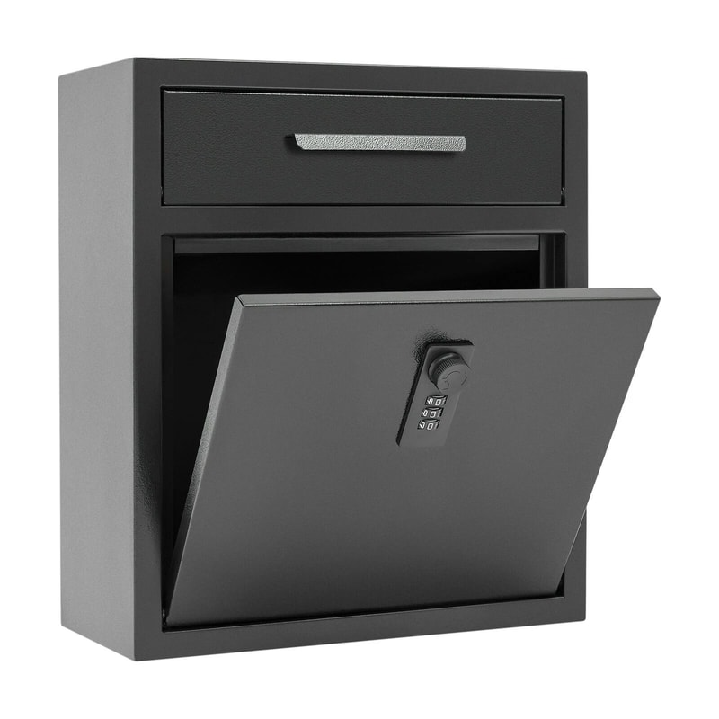 SecureGuard Wall Mounted Mailbox With Combination Lock 0