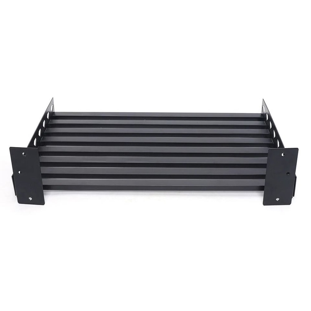 Premium Stainless Steel Microwave Wall Mount Shelf Kitchen Storage Rack With Hooks 6