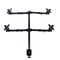 Premium Quad Monitor Stand Multi Monitor Mount Vertical Desktop Computer Stand Screen Gaming Setup 0