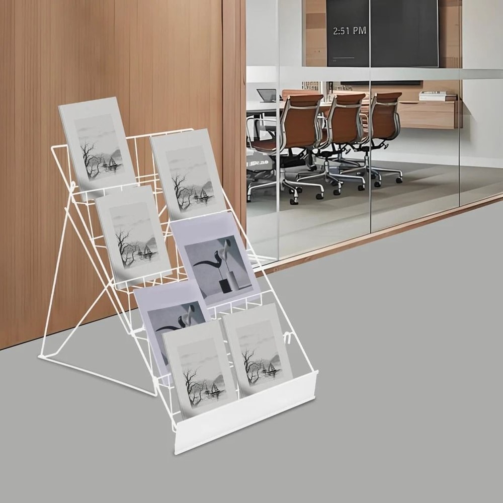 Wire Countertop Rack For Books Comics Magazines And Brochures 3