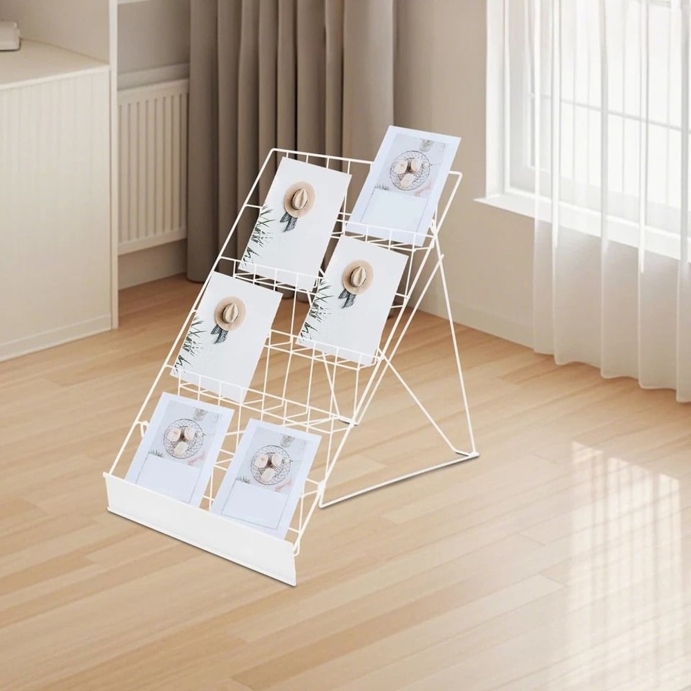 Wire Countertop Rack For Books Comics Magazines And Brochures 4
