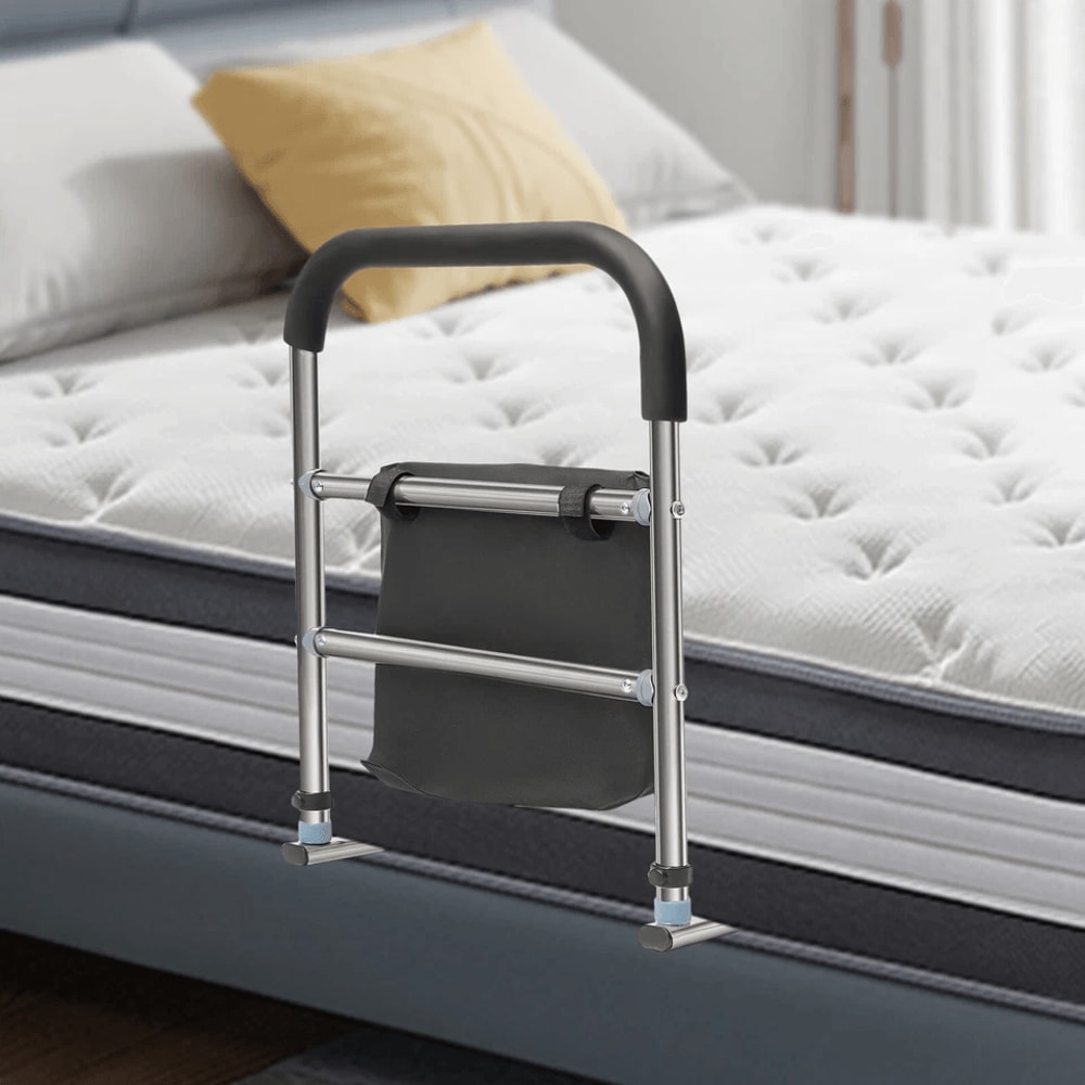 Bed Rails For Seniors Stainless Steel Bed Assist Rail With Foam Grip 1