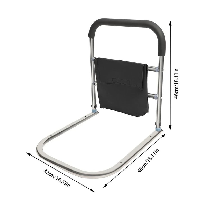 Bed Rails For Seniors Stainless Steel Bed Assist Rail With Foam Grip 5