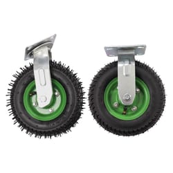 pneumatic caster wheels with swivel and rigid heavy duty cart casters