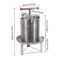 Manual Stainless Steel Honey Press Machine For Beekeeping And Beeswax Extraction 1