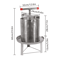 Manual Stainless Steel Honey Press Machine For Beekeeping And Beeswax Extraction 1