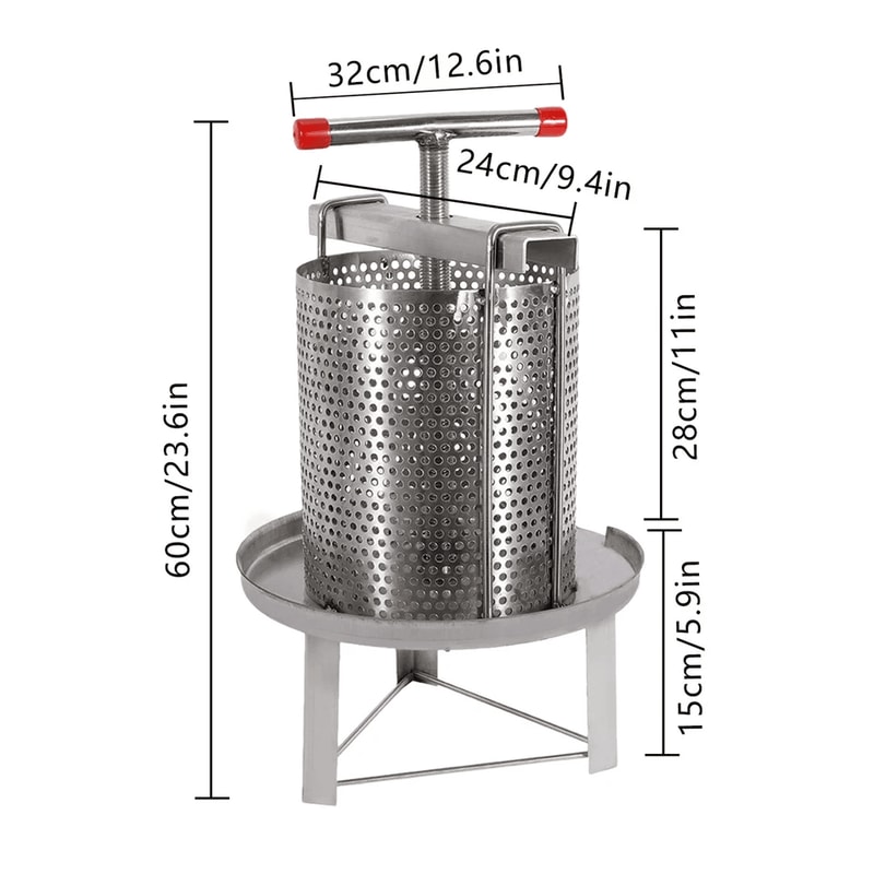 Manual Stainless Steel Honey Press Machine For Beekeeping And Beeswax Extraction 1