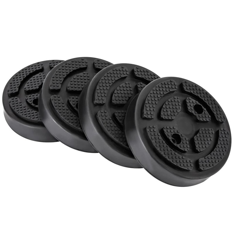 Heavy Duty Round Rubber Car Lift Pads For Auto Repair 2