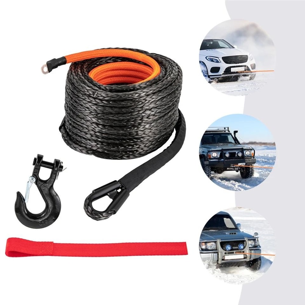 Synthetic Winch Rope Dyneema Winch Cable With Hook 4