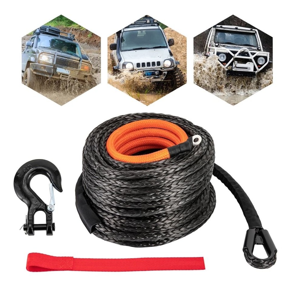 Synthetic Winch Rope Dyneema Winch Cable With Hook 8