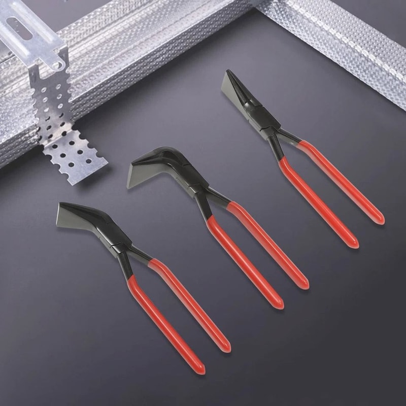 Sheet Metal Bending Pliers Set With Straight And Degree Hand Seamers 0