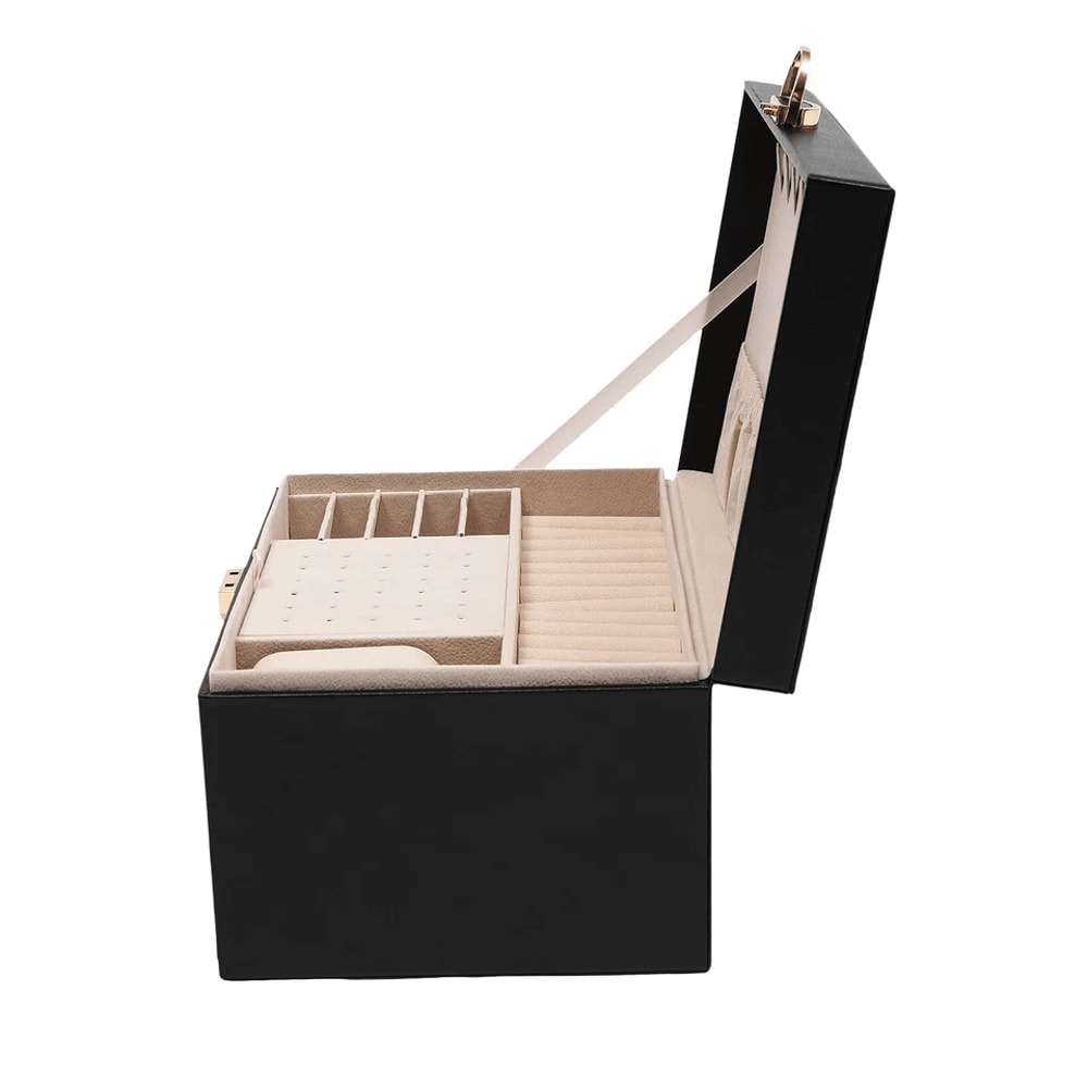 Lockable Jewelry Box Organizer With Velvet Lining 2