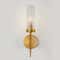 Modern Gold Wall Sconce With Glass Shade For Hallway Bedroom Bathroom 5