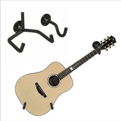 horizontal guitar wall mount hanger for bass electric and acoustic guitars