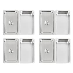 stainless steel hotel pans with lids for steam tables and catering