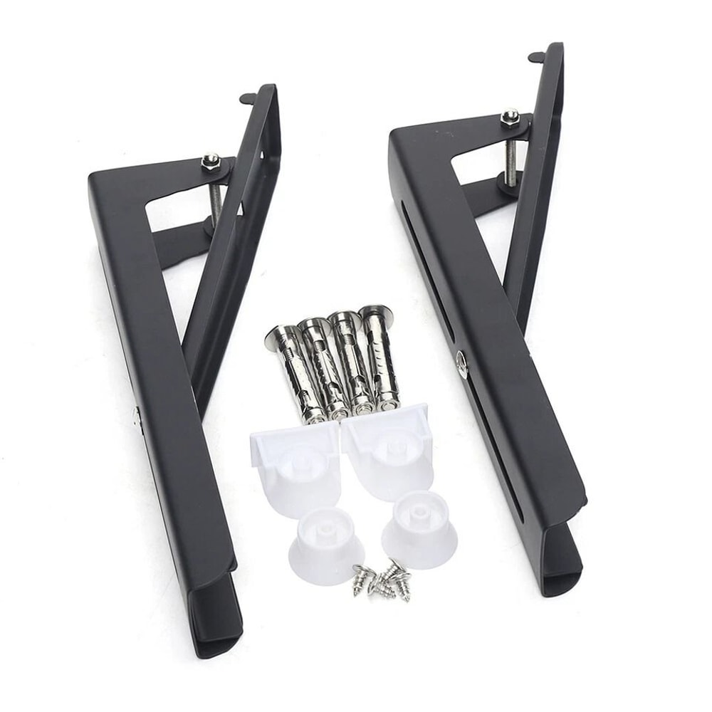 Heavy Duty Microwave Wall Shelf Adjustable Stainless Steel Bracket 5