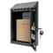 Secure Black Wall Mount Mailbox With Locking Door And Keys 2