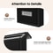 Secure Black Wall Mount Mailbox With Locking Door And Keys 5