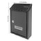 Secure Black Wall Mount Mailbox With Locking Door And Keys 6