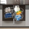 Kidney Shaped Lazy Susan Shelf Corner Cabinet Organizer 0