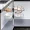 Kidney Shaped Lazy Susan Shelf Corner Cabinet Organizer 1