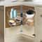 Kidney Shaped Lazy Susan Shelf Corner Cabinet Organizer 2