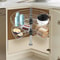 Kidney Shaped Lazy Susan Shelf Corner Cabinet Organizer 2