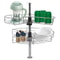 Kidney Shaped Lazy Susan Shelf Corner Cabinet Organizer 5