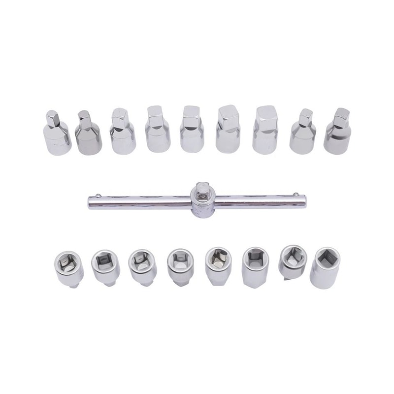 Oil Drain Plug Socket Set With Drive T Bar For Gearbox And Axle Service 4