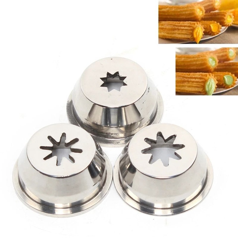 Stainless Steel Churro Maker Nozzles Set For Churro Machines 8