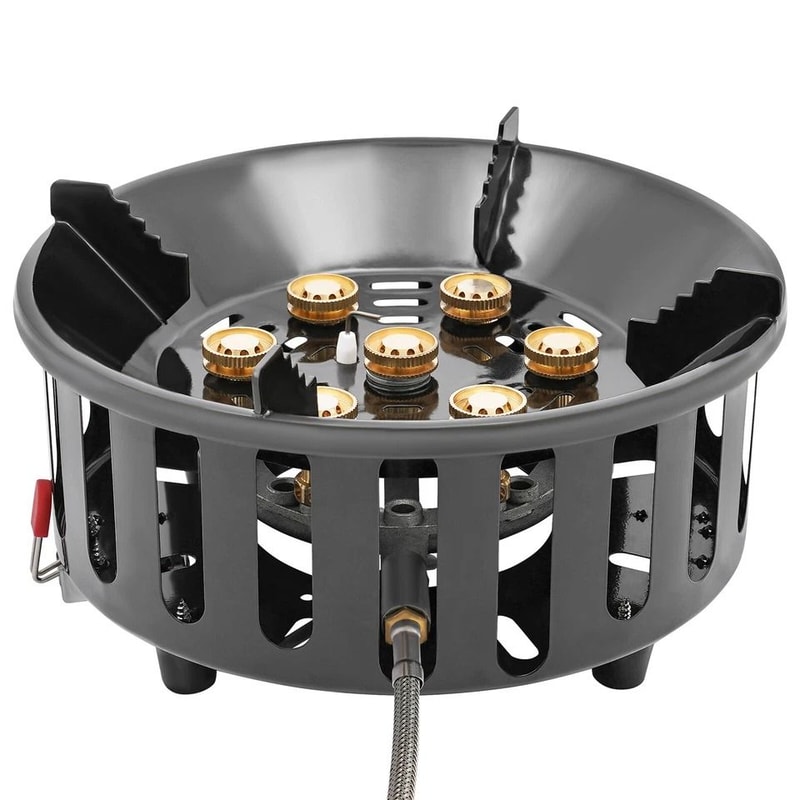 Single Burner Propane Stove Windproof Outdoor Gas Burner For Camping Cooking 5
