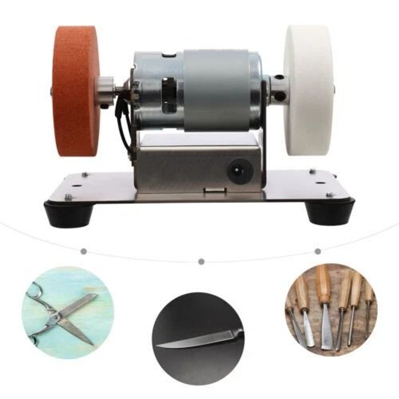 Benchtop Grinder Variable Speed Mini Bench Grinder For Sharpening Polishing 4
