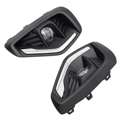 ford escape led fog light kit with front bumper covers and wire harness