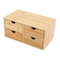 Drawer Bamboo Desk Organizer For Office Supplies And Tabletop Storage 5