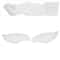 Toyota Corolla Headlight Lens Cover Pair Clear Left Right Replacement 4