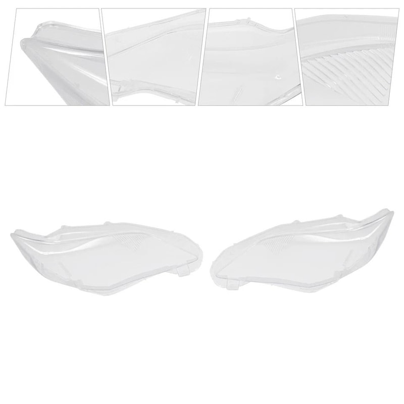 Toyota Corolla Headlight Lens Cover Pair Clear Left Right Replacement 4