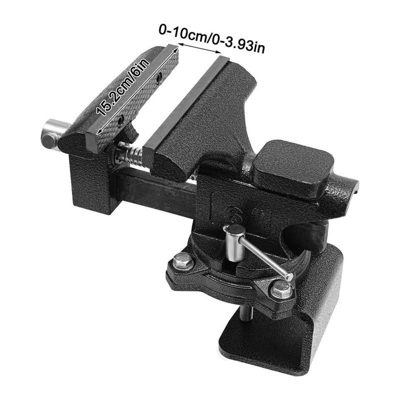 Heavy Duty Bench Vise With Degree Swivel Base For Workshop Repairs 4
