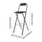 Space Saving Foldable Bar Chair Portable Tall Folding Stool For Kitchen Island Home Bar 4