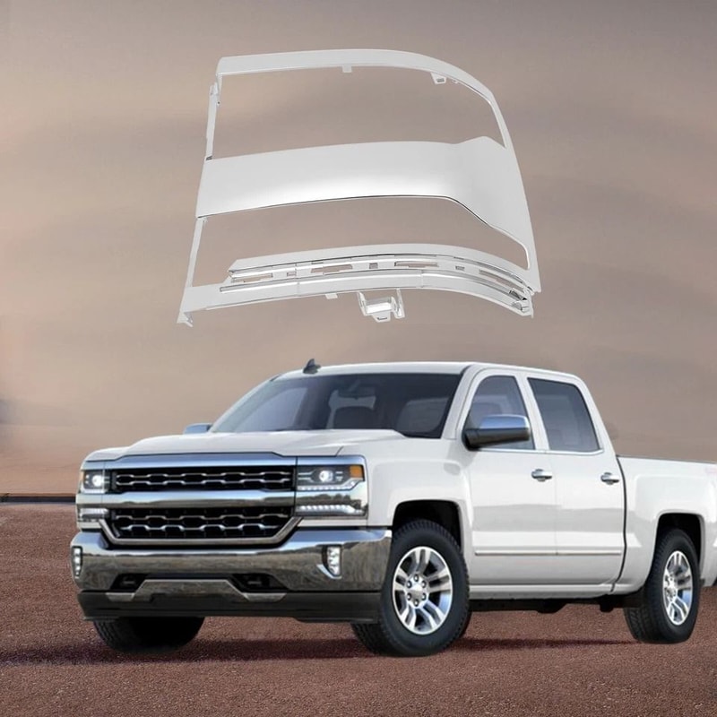 Chevy Silverado Headlight Trim Driver Side Chrome LH Bezel Cover 12