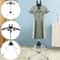 Portable Garment Steamer Holder With Folding Clothes Drying Rack And Clips 1