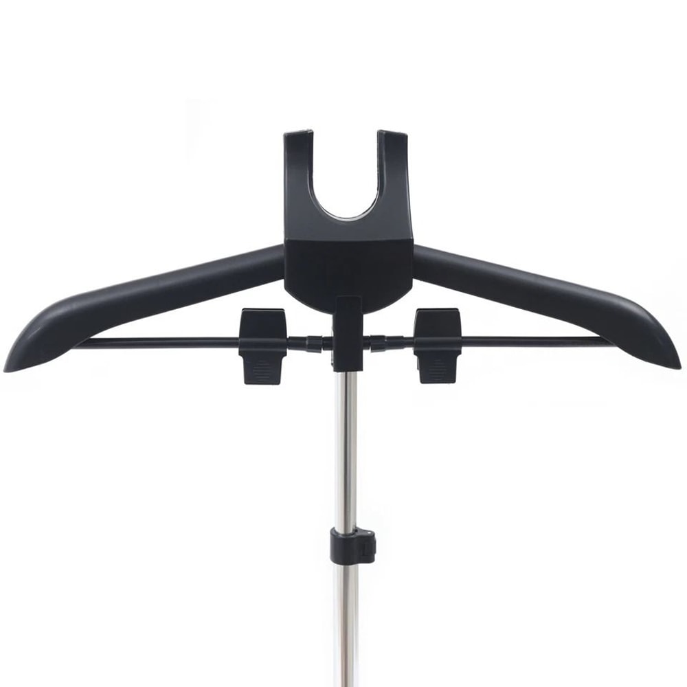 Portable Garment Steamer Holder With Folding Clothes Drying Rack And Clips 3