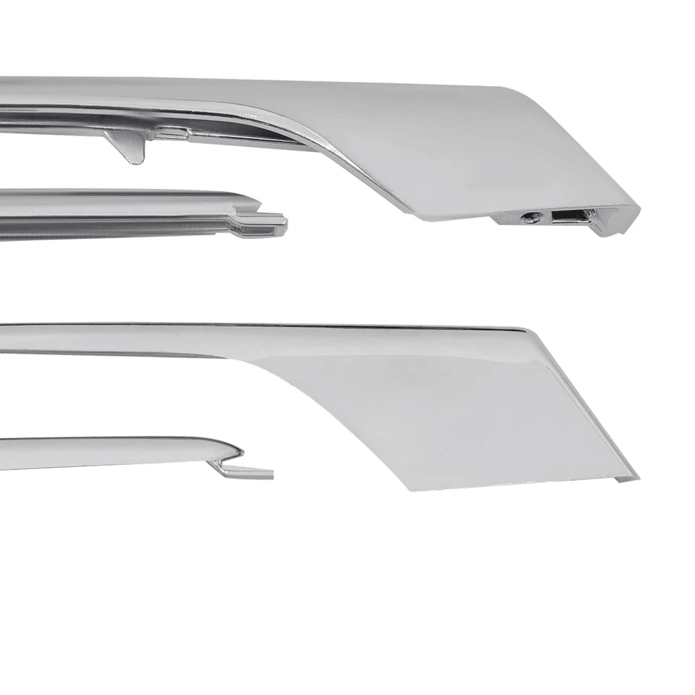 Tesla Model X Fog Light Chrome Trim Front Bumper Molding 3