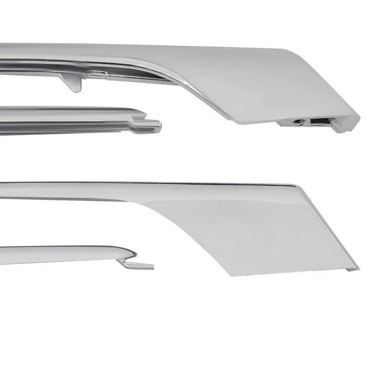 Tesla Model X Fog Light Chrome Trim Front Bumper Molding 3