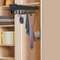 Pull Out Kitchen Organizer Hanging Pot Rack Cabinet Storage Rack Black 2