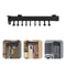 Pull Out Kitchen Organizer Hanging Pot Rack Cabinet Storage Rack Black 4