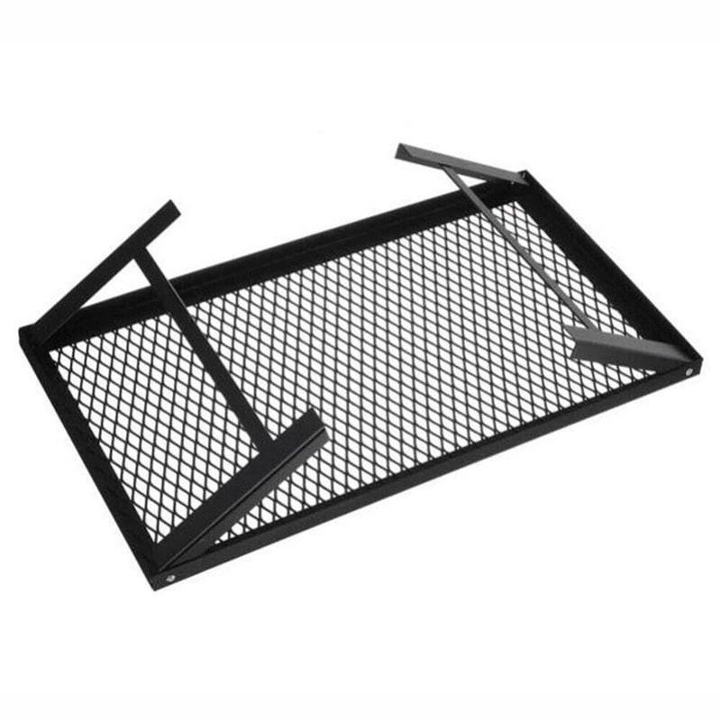 Foldable Camping Grill Portable Fire Pit Grate For Campfire Cooking 4