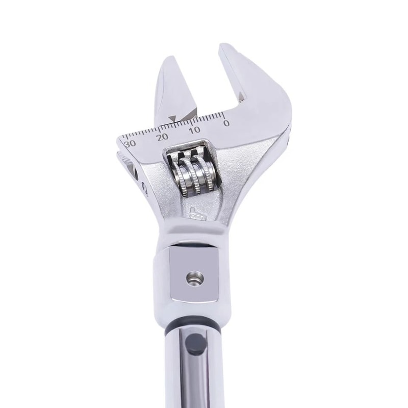 Adjustable Open End Torque Wrench With Interchangeable Click Head 4