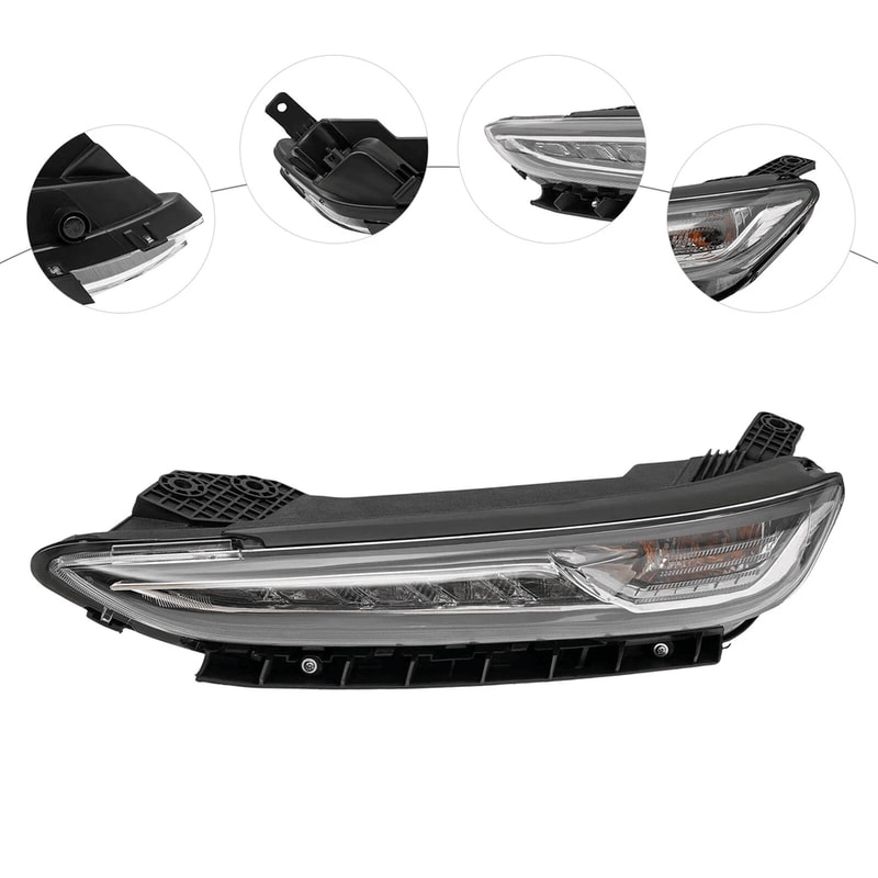Hyundai Kona Driver Side Headlight Assembly Front Left Replacement 3
