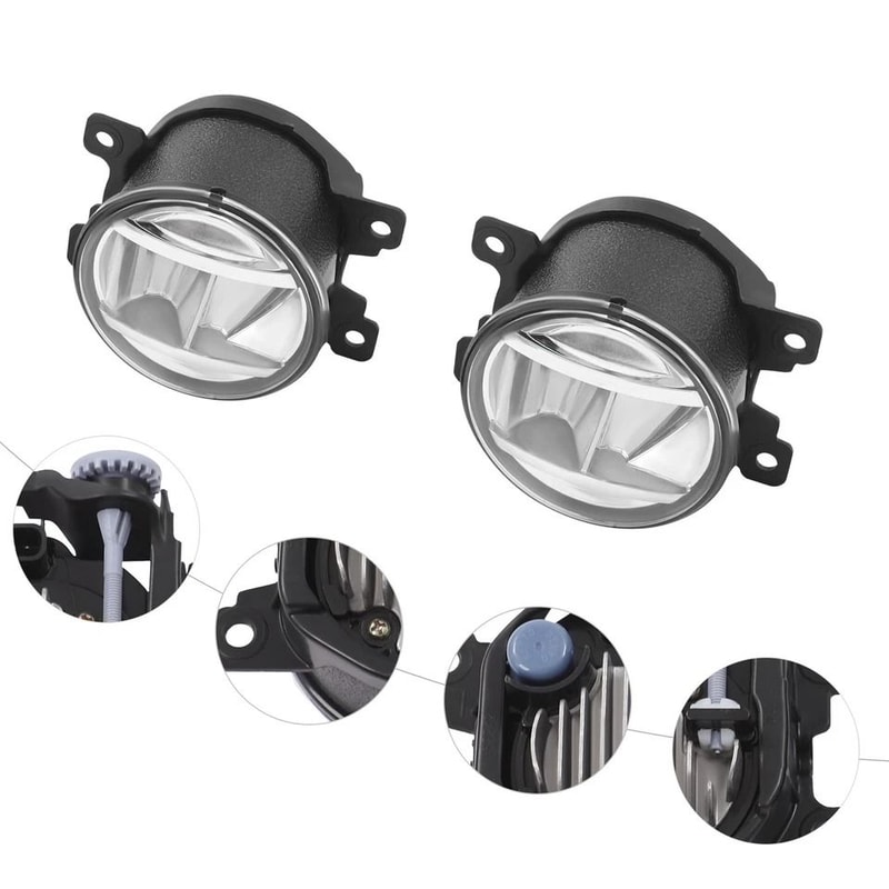 Honda Odyssey LED Fog Light Kit Front Bumper Lamps 6